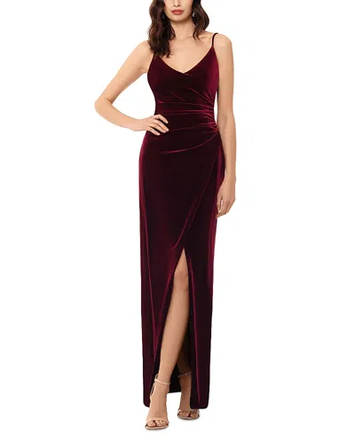 Aqua Velvet Gown - Exclusive In Burgundy