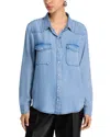 Aqua Western Denim Shirt - Exclusive In Blue