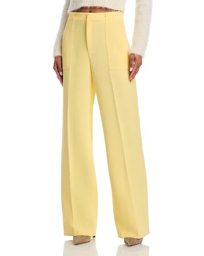 Aqua Wide Leg Pants - Exclusive In Yellow