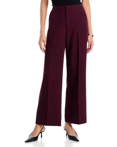Aqua Wide Leg Pants - Exclusive In Burgundy