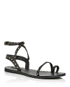 Aqua Women's Anisa Studded Strappy Sandals - 100% Exclusive In Black Leather