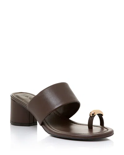 Aqua Women's Ashln Sandals - Exclusive In Brown Leather