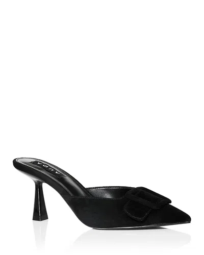 Aqua Women's Bari Buckled Pumps - Exclusive In Black Suede