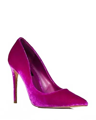 Aqua Women's Britv Pointed Toe High Heel Pumps In Velvet Pink