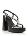 Aqua Women's Disco Platform Sandals - Exclusive In Black