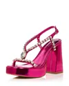 Aqua Women's Disco Platform Sandals - Exclusive In Pink