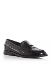 Aqua Women's Embellished Penny Loafer In Black In Black