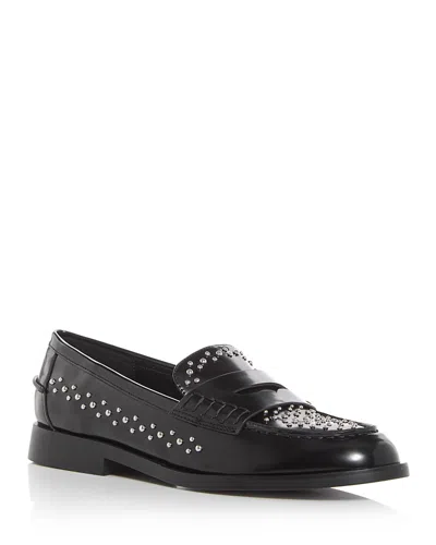 Aqua Women's Embellished Penny Loafers - Exclusive In Black