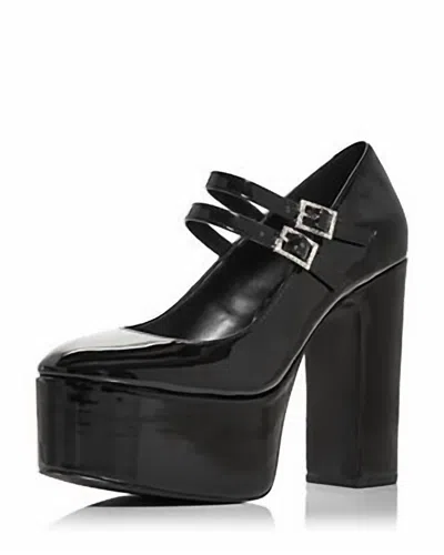 Aqua Women's Emmy Ankle Strap Platform High Heel Pumps In Black