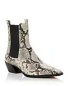 Aqua Women's Esra Chelsea Boots - Exclusive In Natural Snake