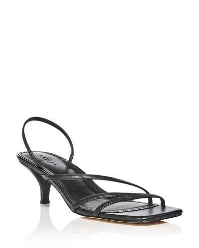 Aqua Women's Flona Strappy Sandals - Exclusive In Black