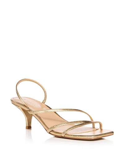 Aqua Women's Flona Strappy Sandals - Exclusive In Gold