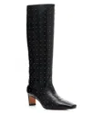 Aqua Women's Heris Studded High Heel Boots - Exclusive In Black