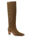 Aqua Women's Heris High Heel Boots - Exclusive In Olive