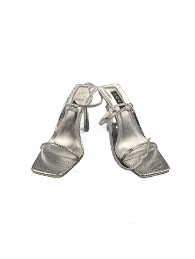 Aqua Women's Jasmin Snake Sandals In Silver