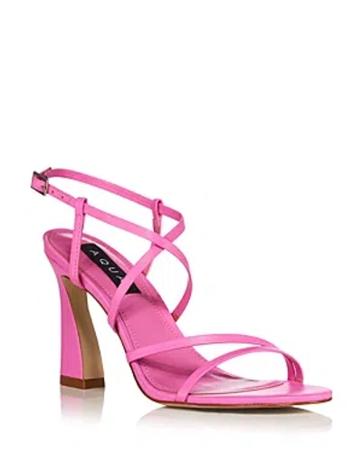 Aqua Women's Jem Strappy High Heel Sandals - 100% Exclusive In Flamingo