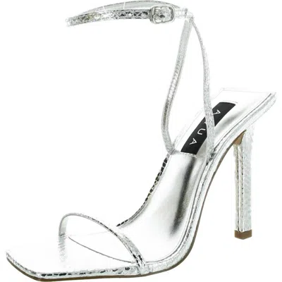 Aqua Women's Jsmin Strappy High Heel In Silver In Multi