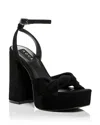 Aqua Women's Pasha Sandals - Exclusive In Black Suede