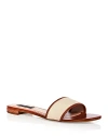 Aqua Women's Slip On Slide Sandals - 100% Exclusive In Brown