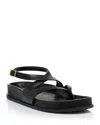 Aqua Women's Taye Sandals - Exclusive In Black Leather