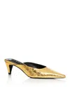 Aqua Women's Terry Pointed Pumps - Exclusive In Gold Croco