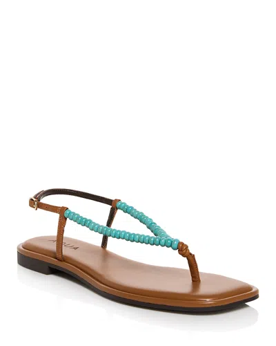 Aqua Women's Vlry Embellished Sandals - Exclusive In Cognac Multi