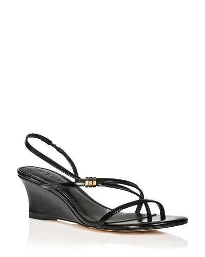 Aqua Women's Zoya Wedge Heel Sandals - Exclusive In Black