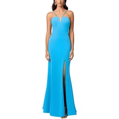 Aqua Womens Boning Polyester Evening Dress In Multi