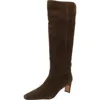 Aqua Womens Faux Suede Knee-high Boots In Green