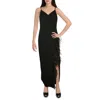 Aqua Womens Formal V-neck Evening Dress In Black