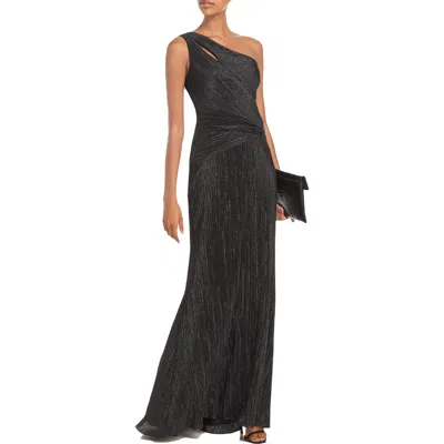 Aqua Womens Front Knot Maxi Evening Dress In Black