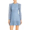 Aqua Womens Lace Short Mini Dress In Blue