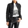 Aqua Womens Lightweight Cold Weather Puffer Jacket In Black