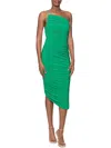 AQUA WOMENS MATTE JERSEY LONG COCKTAIL AND PARTY DRESS