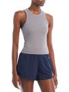 Aqua Womens Ribbed Pull On Tank Top In Multi