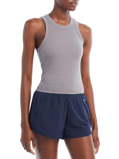 Aqua Womens Ribbed Pull On Tank Top In Multi