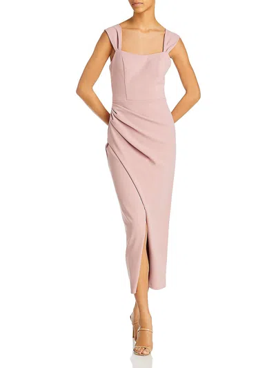 Aqua Long Pull Through Back Dress - Exclusive In Rose