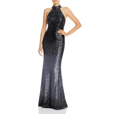 Aqua Womens Sequined Ombre Formal Dress In Multi