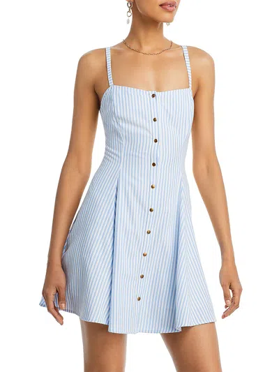 Aqua Womens Summer Short Mini Dress In Blue