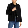 Aqua Tweed Collared Jacket - Exclusive In Black