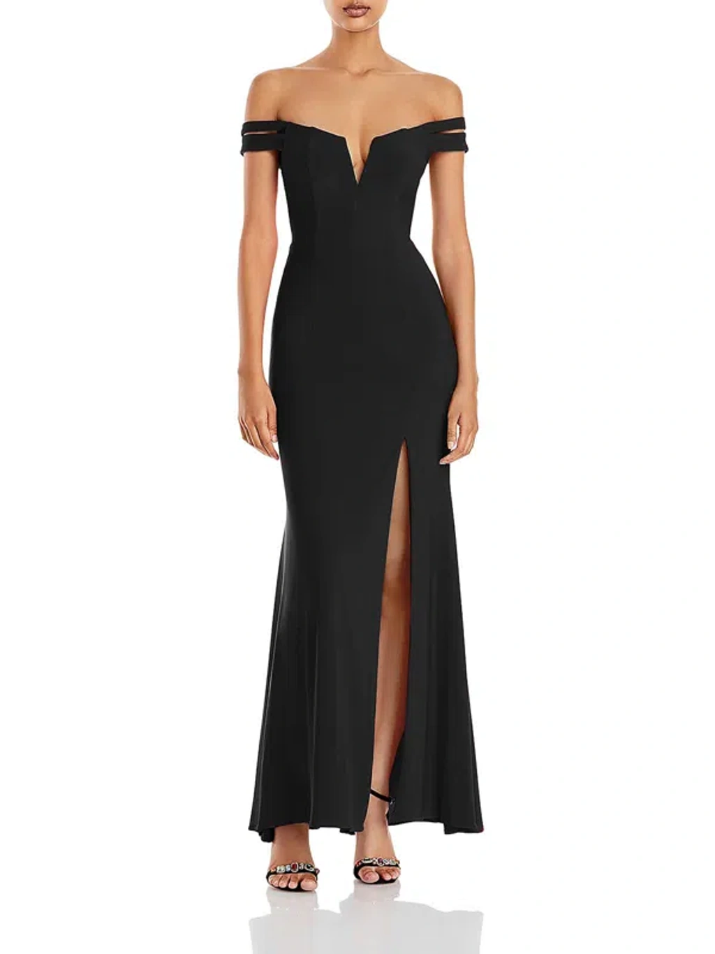 slim fit dress slacks Ava Presley 39262 Prom Dress - Iridescent Aqua Light Blue main image 0