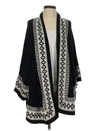 Pre-owned Aqua Wool Cardigan Sweater In Black