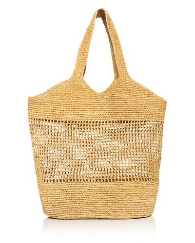 Aqua Woven Straw Tote Bag - Exclusive In Pattern