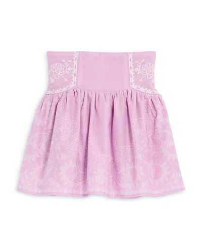 Aqua X Agua Bendita Girls' Embroidered Skirt, Little Kid, Big Kid - Exclusive In Pink