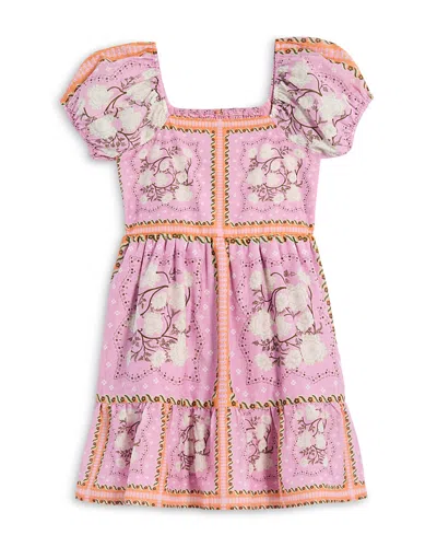 Aqua X Agua Bendita Girls' Short Sleeved Dress, Little Kid, Big Kid - Exclusive In Pink