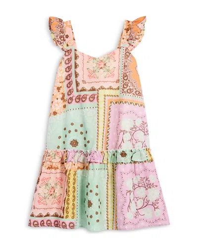Aqua X Agua Bendita Girls' Short Sleeved Mini Dress, Little Kid, Big Kid - Exclusive In Multi
