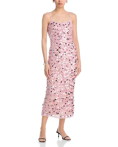 Aqua X Agua Bendita Paillette Embellished Maxi Dress - Exclusive In Multi