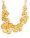 Aqua X Angelica Hicks Abstract Flower & Leaf Statement Necklace, 18 - Exclusive In Gold