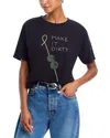 Aqua X Angelica Hicks Make It Dirty Short Sleeve Tee - Exclusive In Black