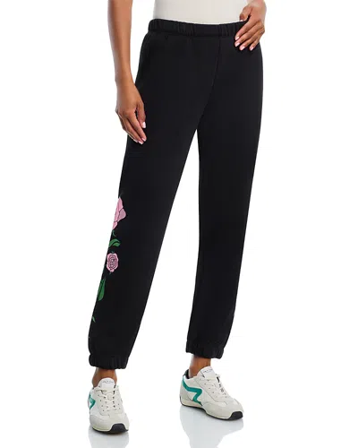 Aqua X Angelica Hicks Ring Around The Rosie Sweatpants - Exclusive In Black